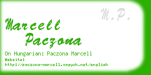 marcell paczona business card